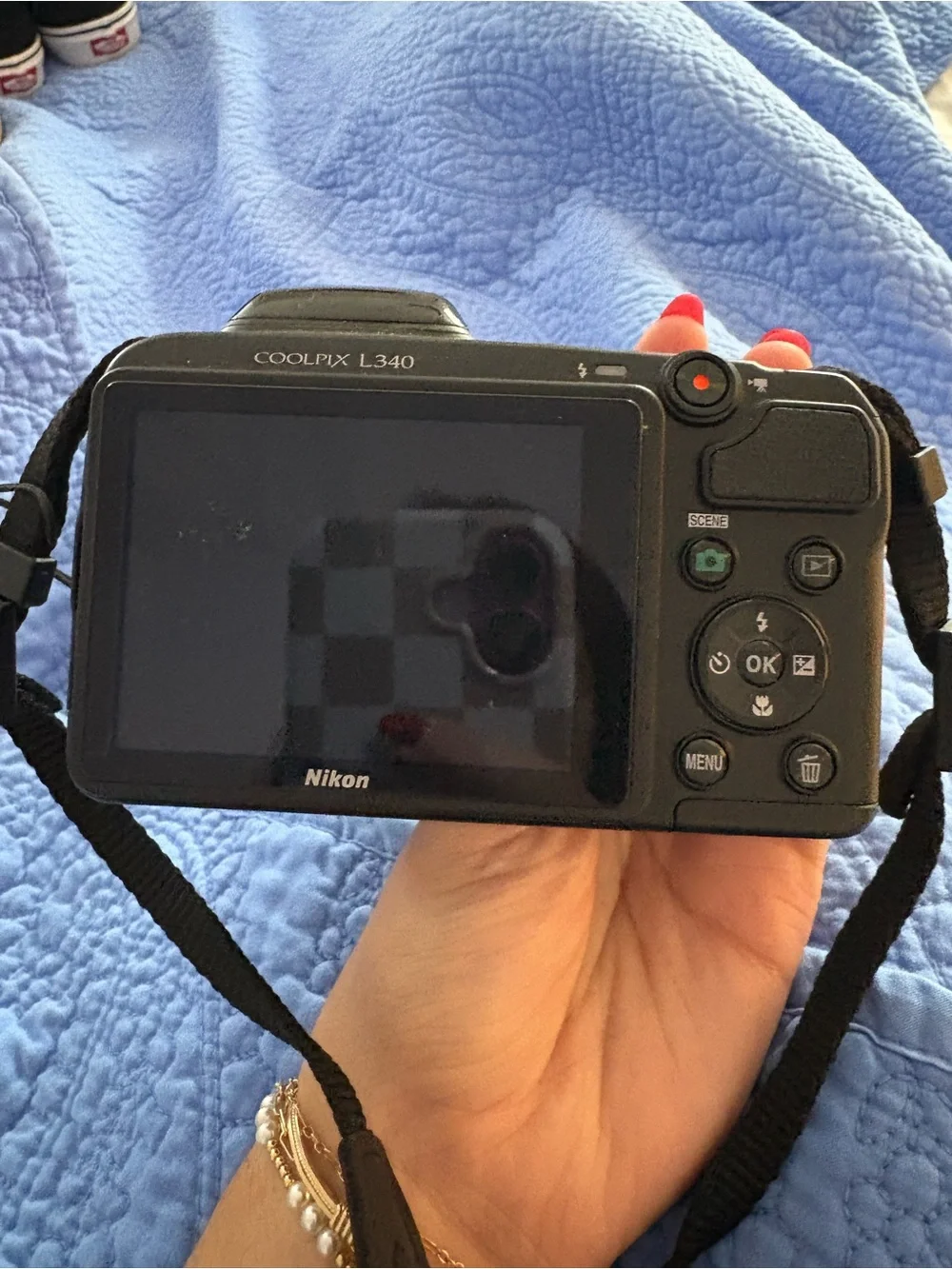 Nikon Black Compact Digital Camera with Lens Cap
